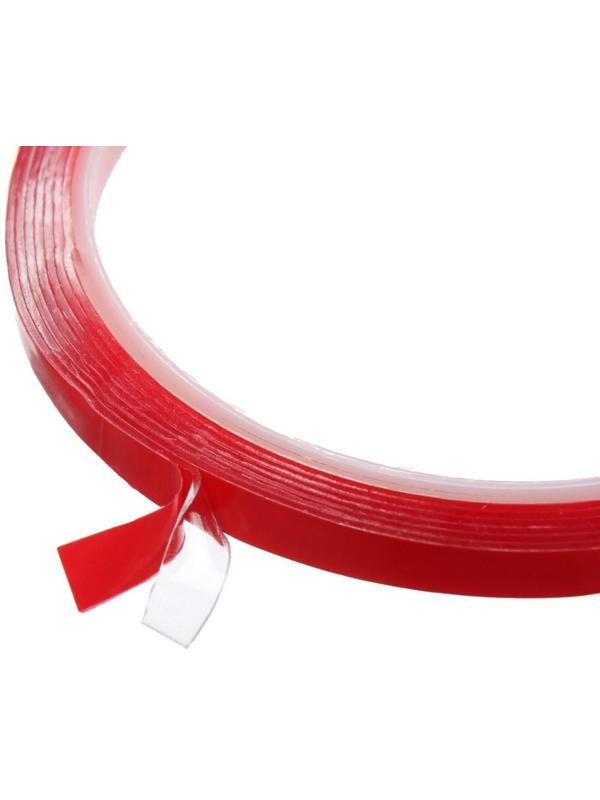 Клейкая лента TORSO, прозрачная, двусторонняя, акриловая, 6 мм x 2 м