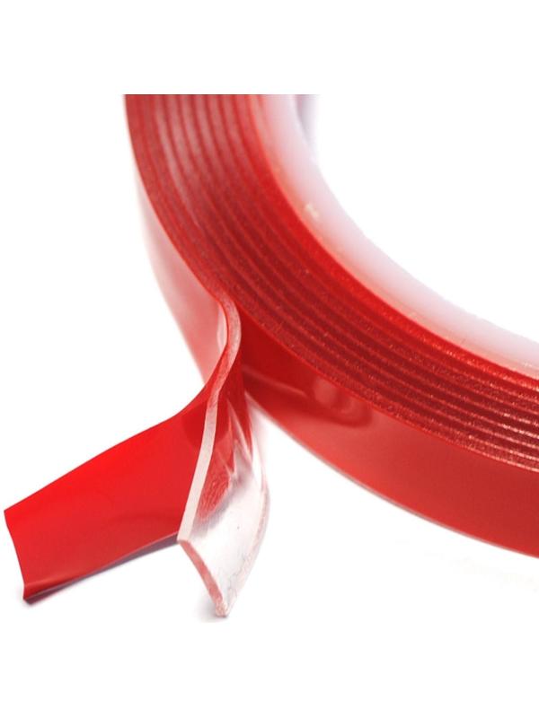 Клейкая лента TORSO, прозрачная, двусторонняя, акриловая, 20 мм x 2 м