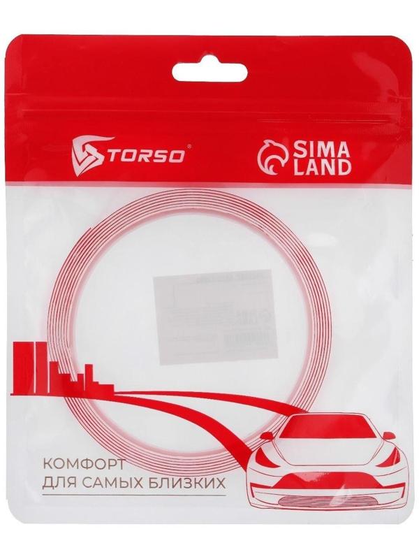 Клейкая лента TORSO, прозрачная, двусторонняя, акриловая, 30 мм x 2 м