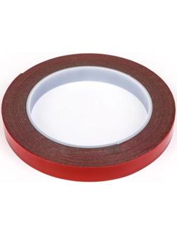 Клейкая лента TORSO, двусторонняя, усиленная, 12 мм × 5 м