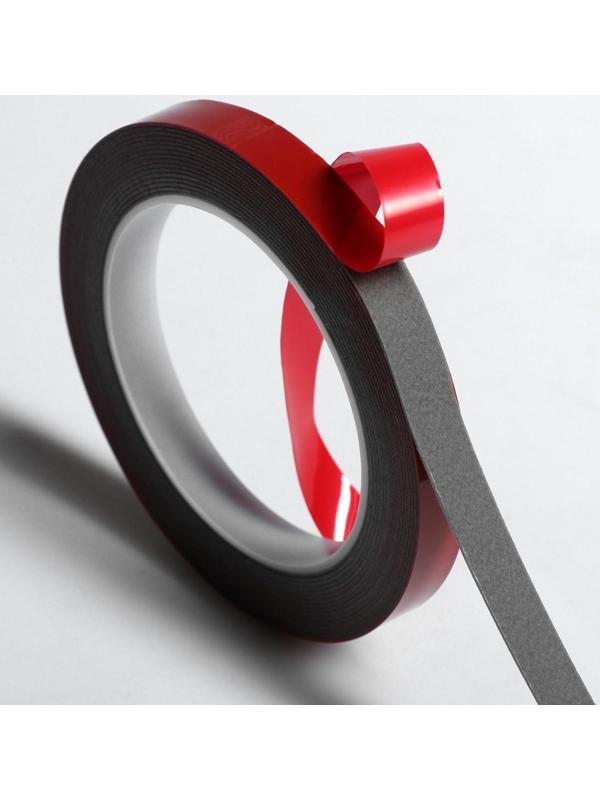 Клейкая лента TORSO, двусторонняя, усиленная, 12 мм × 5 м