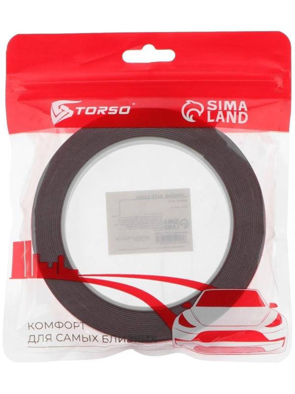 Клейкая лента TORSO, двусторонняя, усиленная, 10 мм ×  5 м