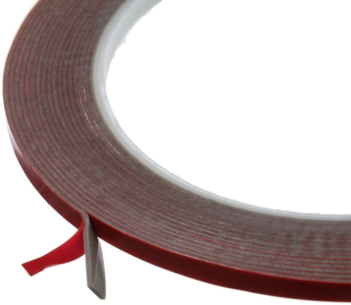 Клейкая лента TORSO, двусторонняя, усиленная, 4 мм x 5 м