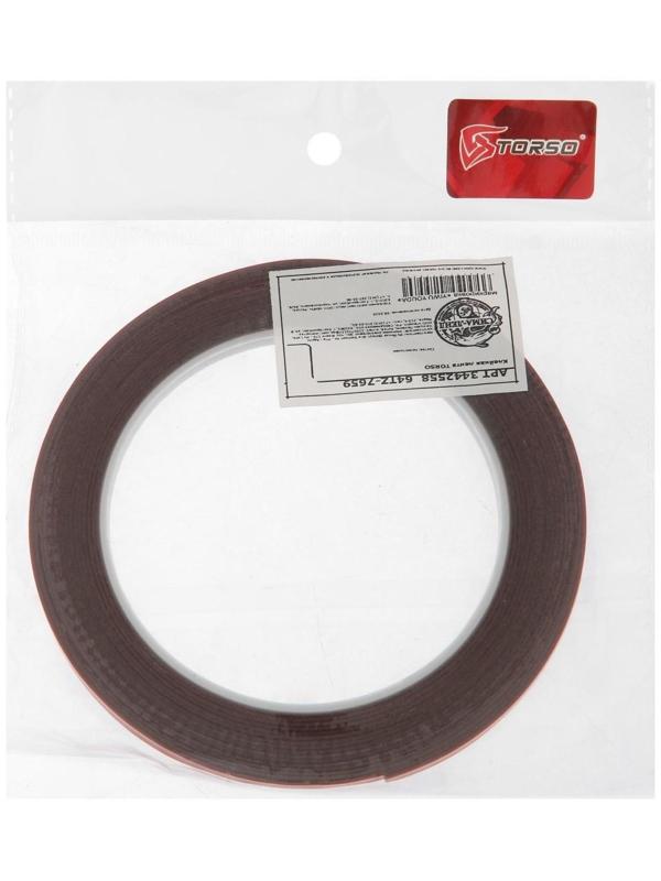 Клейкая лента TORSO, двусторонняя, усиленная, 4 мм x 5 м