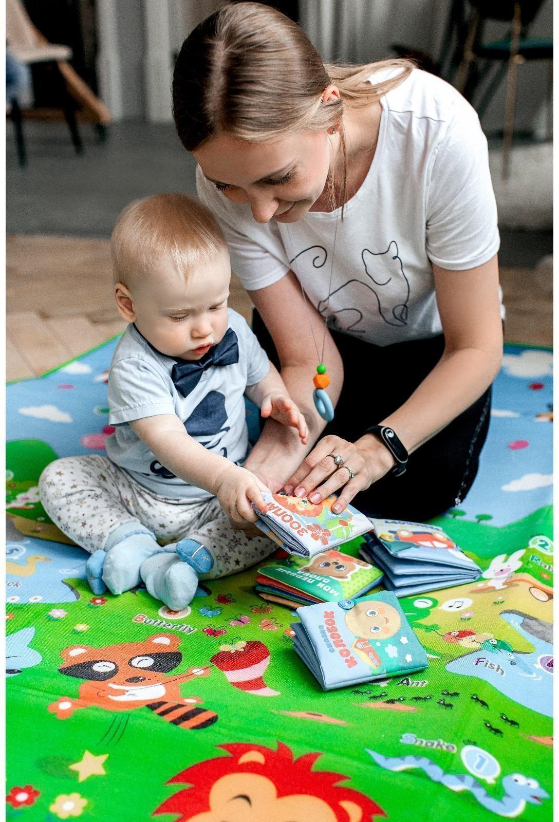 Книжка - шуршалка «Зоопарк», 12*12 см