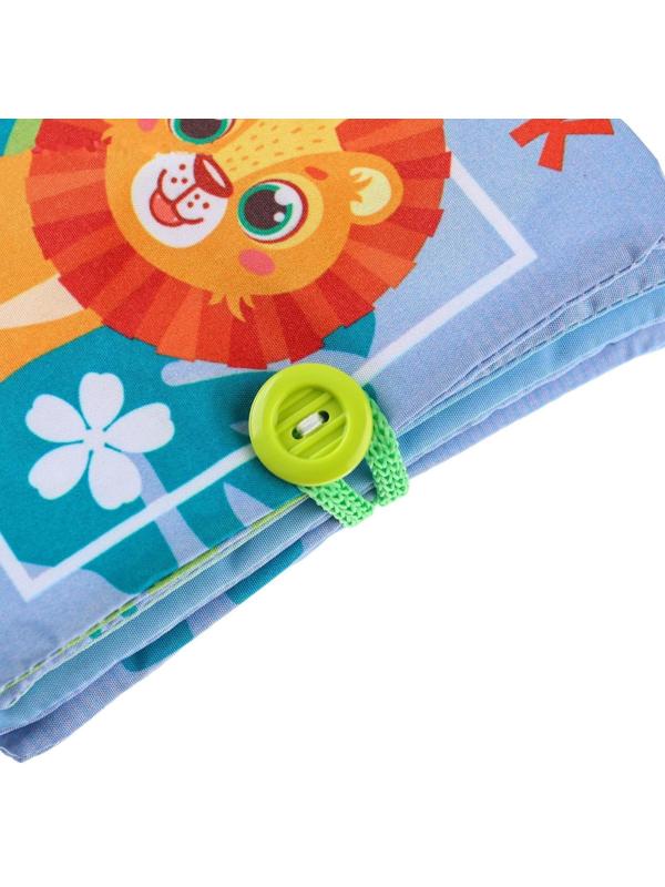 Книжка - шуршалка «Зоопарк», 12*12 см