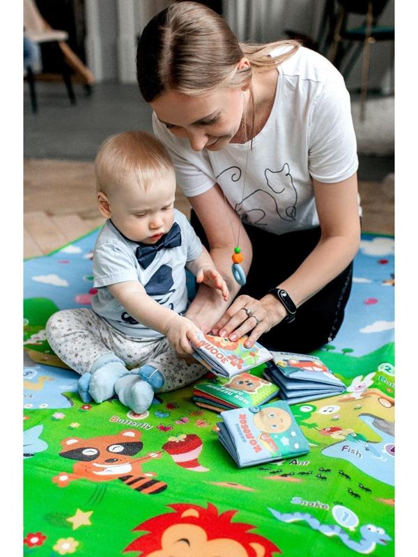 Книжка - шуршалка «Зоопарк», 12*12 см