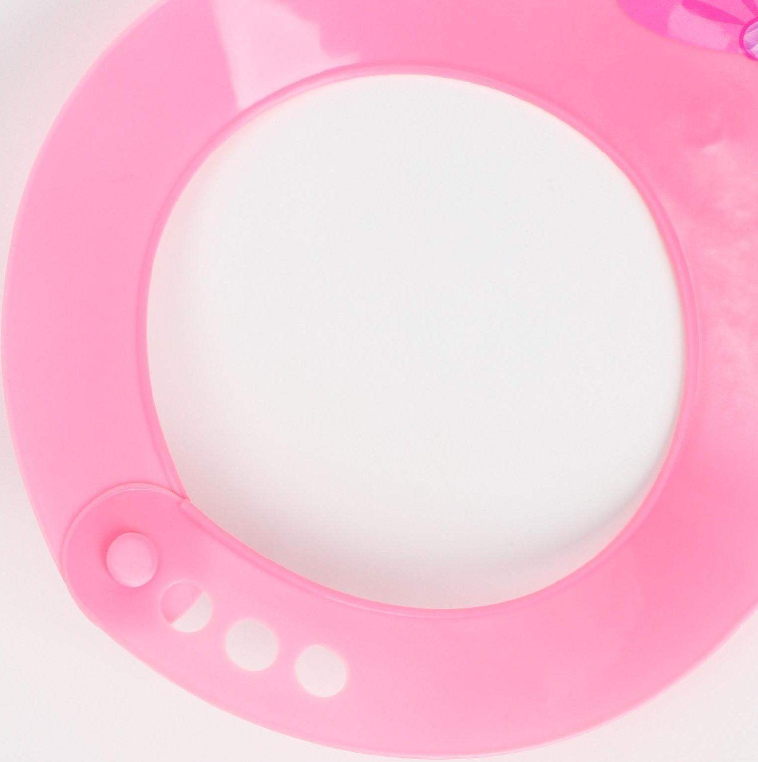 Нагрудник для кормления «Наша принцесса» пластиковый с карманом, цвет розовый