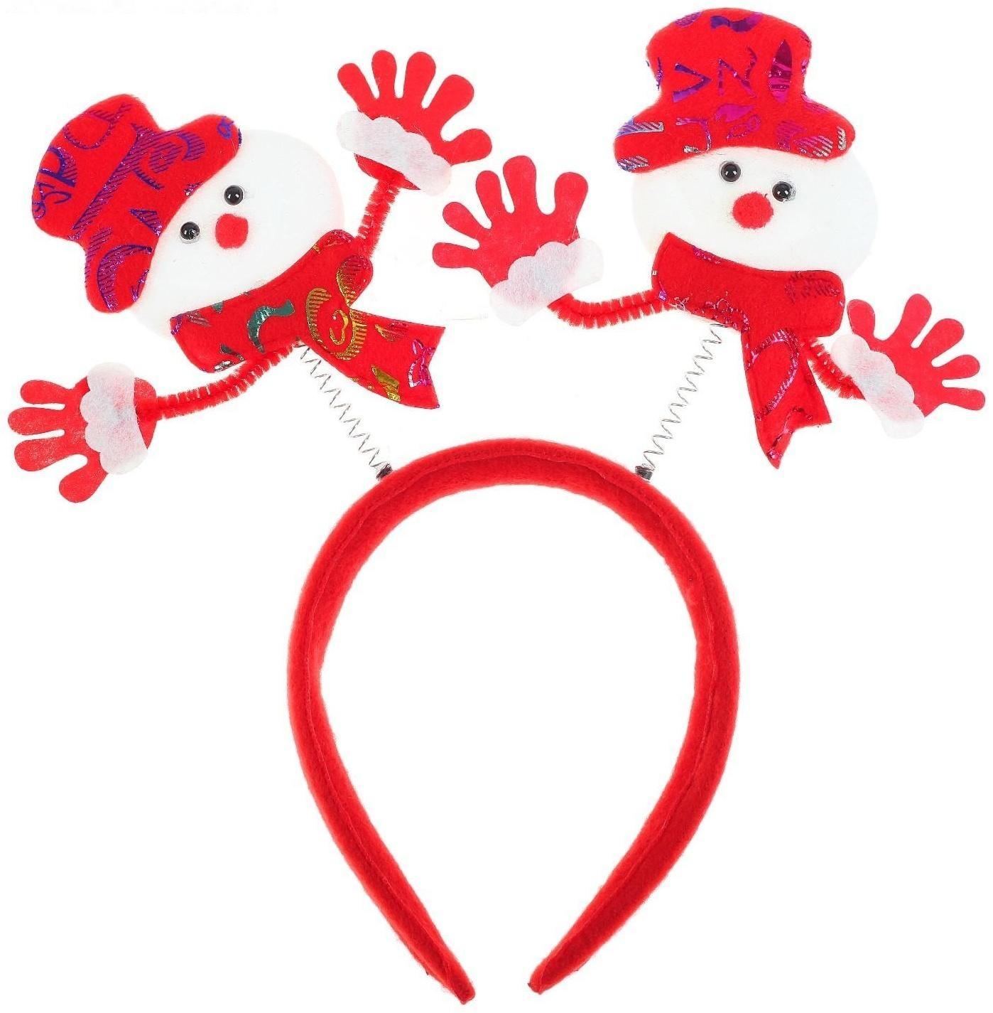 Карнавальный ободок «Снеговик»