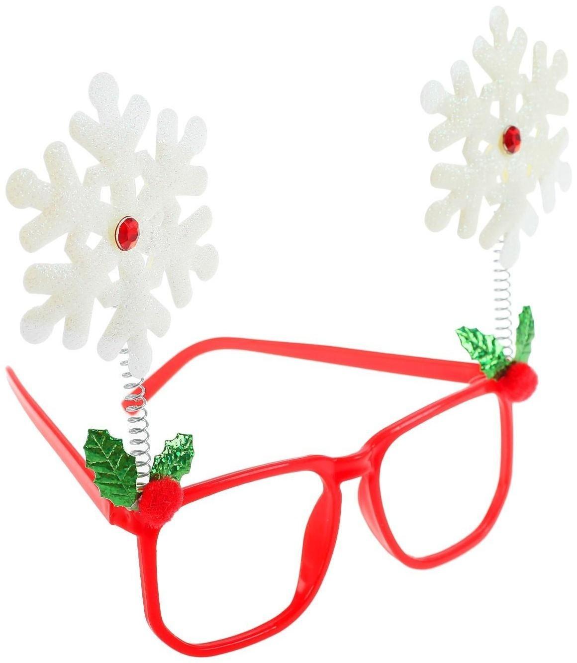 Карнавальные очки «Снежинки»