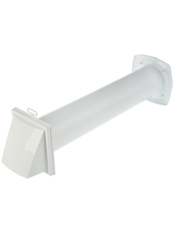 Клапан приточный ERA 10КП-02, d=100 мм, длина 500 мм, внешняя решетка из ABS-пластика