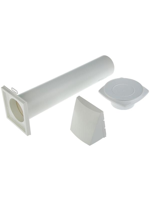 Клапан приточный ERA 10КП-02, d=100 мм, длина 500 мм, внешняя решетка из ABS-пластика