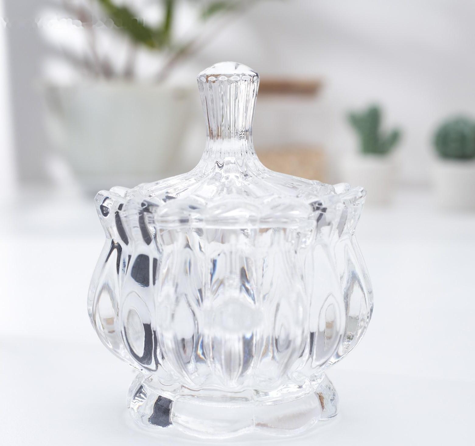 Сахарница стеклянная Доляна «Галерея», 150 мл, 8,5×11 см, с крышкой