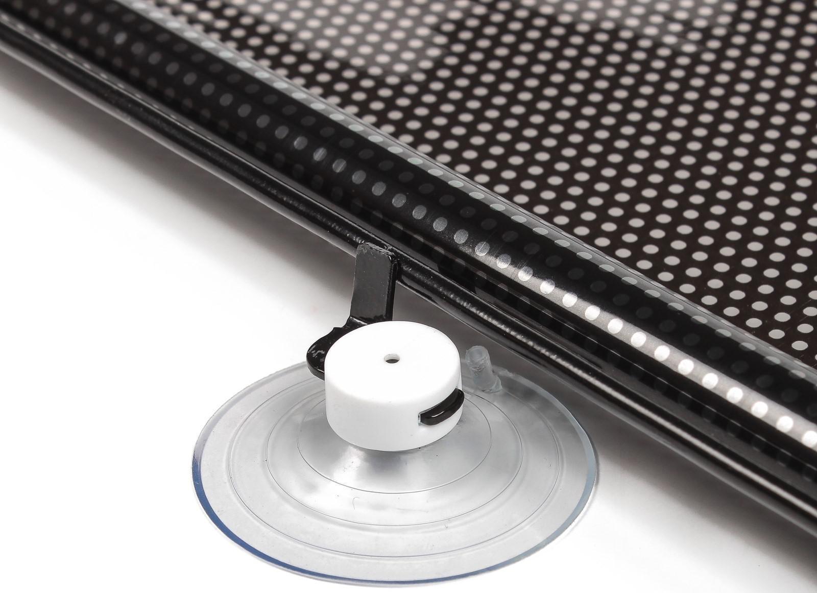 Автомобильная шторка на стекло, раздвижная 40×125 см, цвет черный