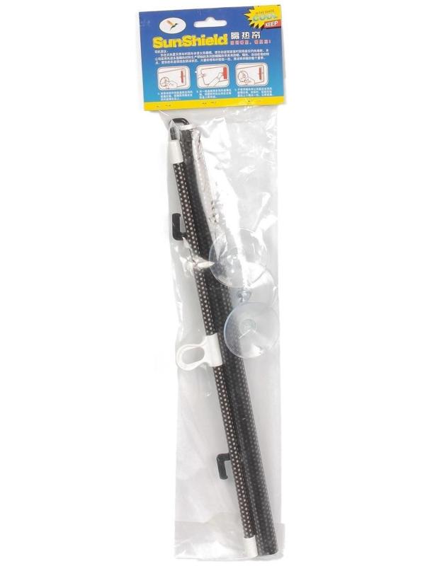 Автомобильная шторка на стекло, раздвижная 40×125 см, цвет черный