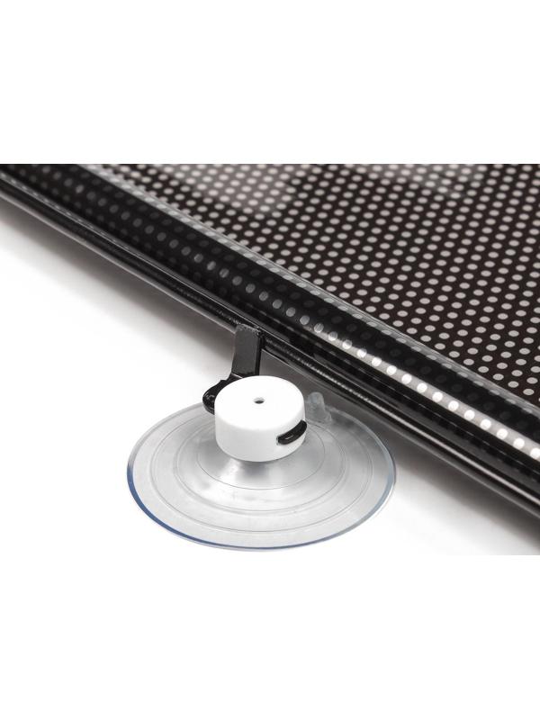 Автомобильная шторка на стекло, раздвижная 40×125 см, цвет черный