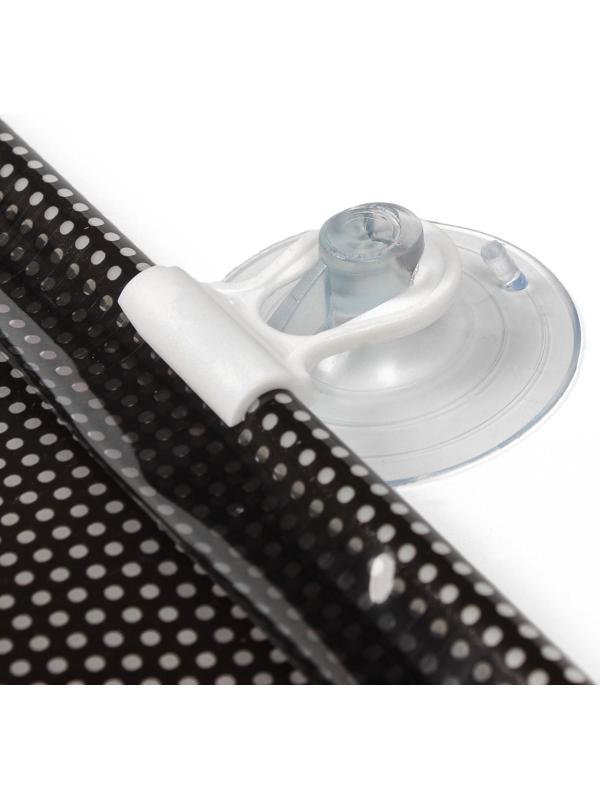 Автомобильная шторка на стекло, раздвижная 40×125 см, цвет черный