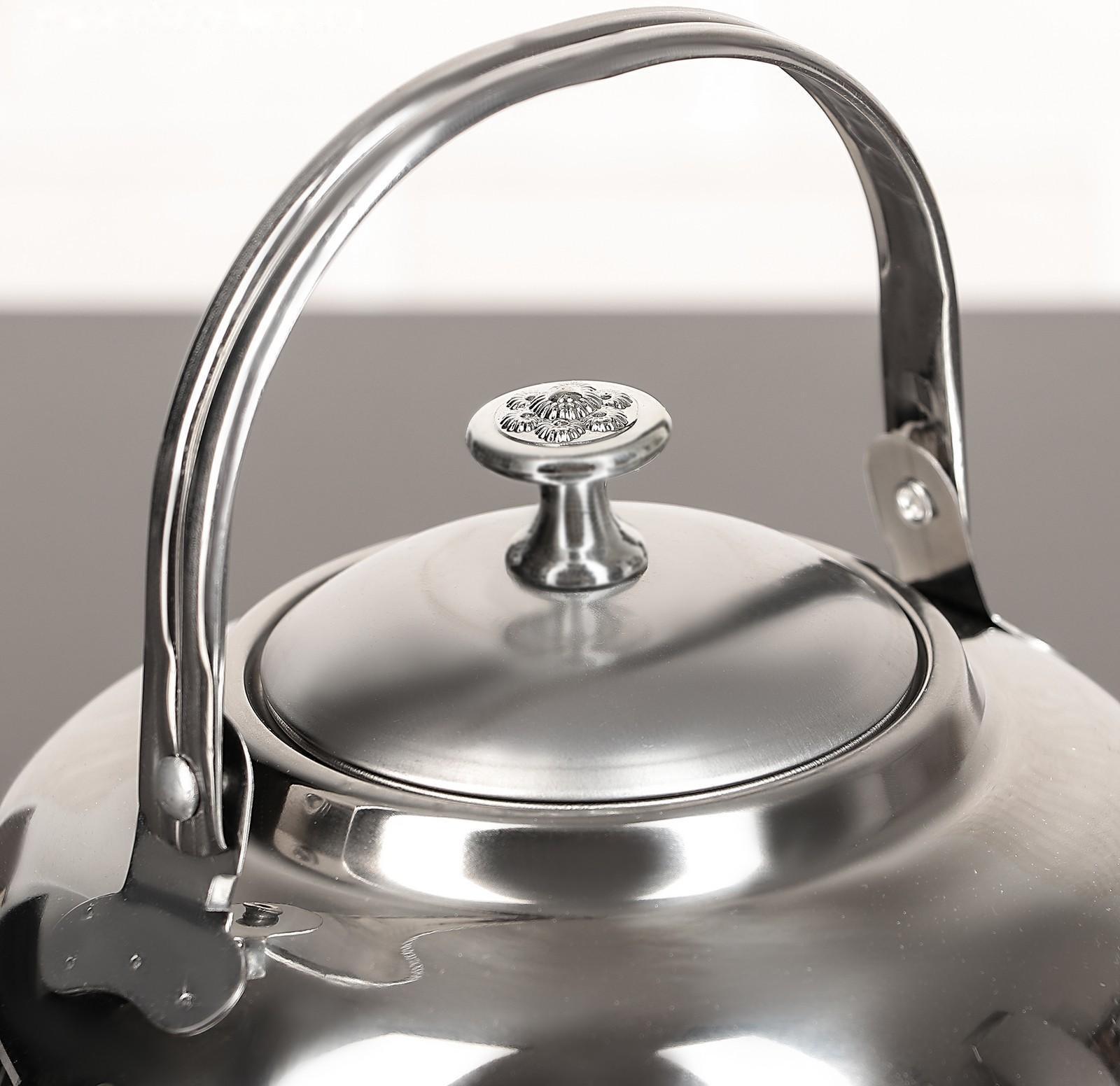 Чайник из нержавеющей стали «Гретель», 1,1 л, металлическое сито