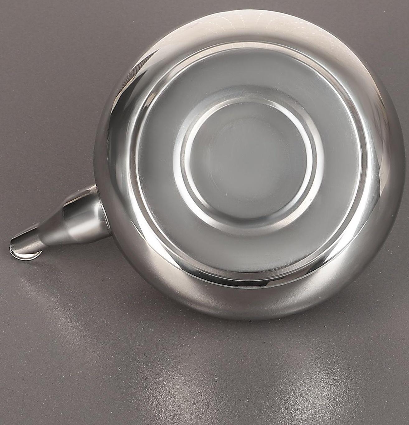 Чайник из нержавеющей стали «Гретель», 1,1 л, металлическое сито