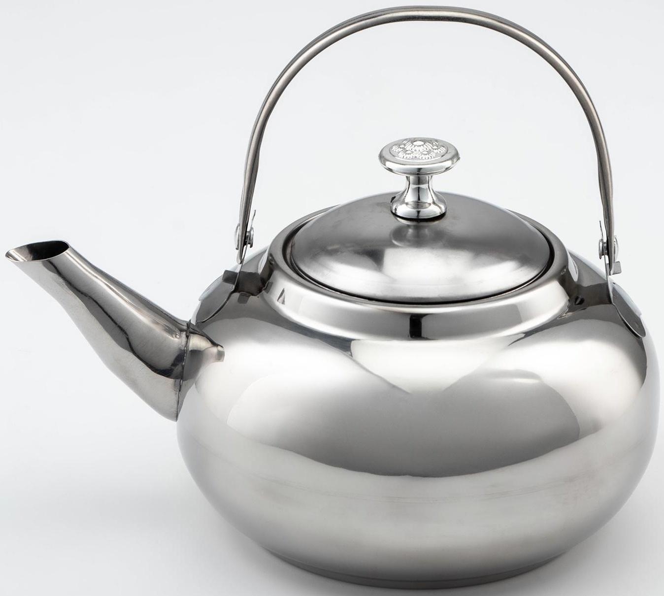 Чайник из нержавеющей стали «Гретель», 1,1 л, металлическое сито