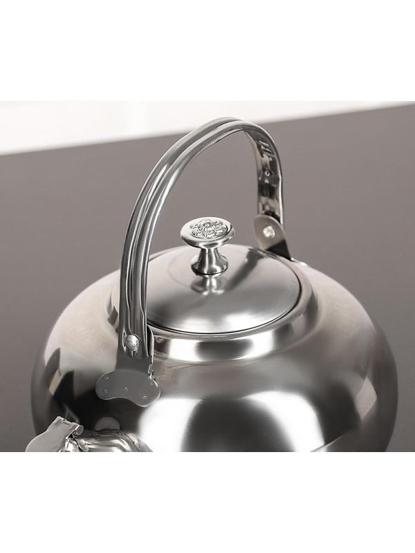 Чайник из нержавеющей стали «Гретель», 1,1 л, металлическое сито