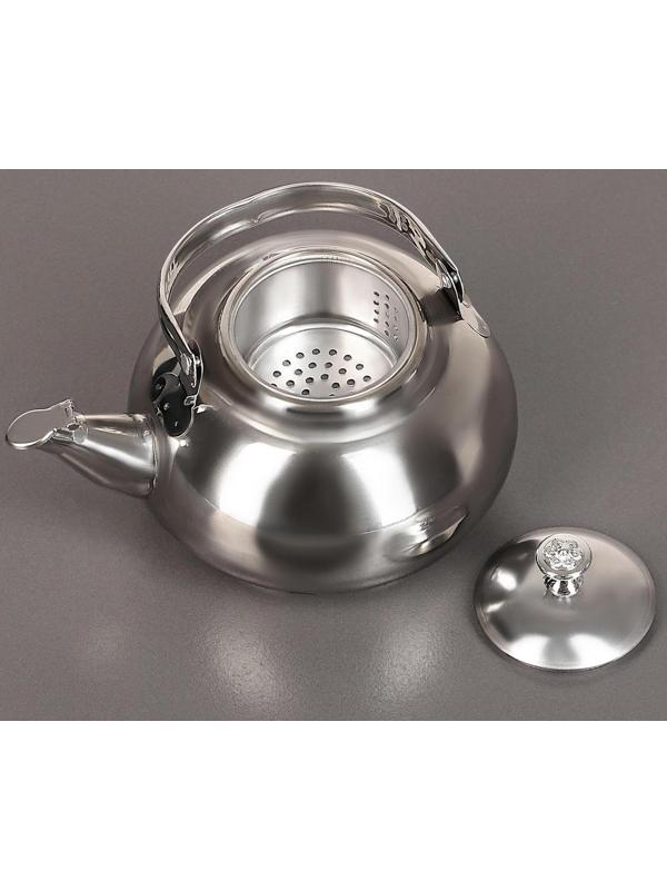 Чайник из нержавеющей стали «Гретель», 1,1 л, металлическое сито