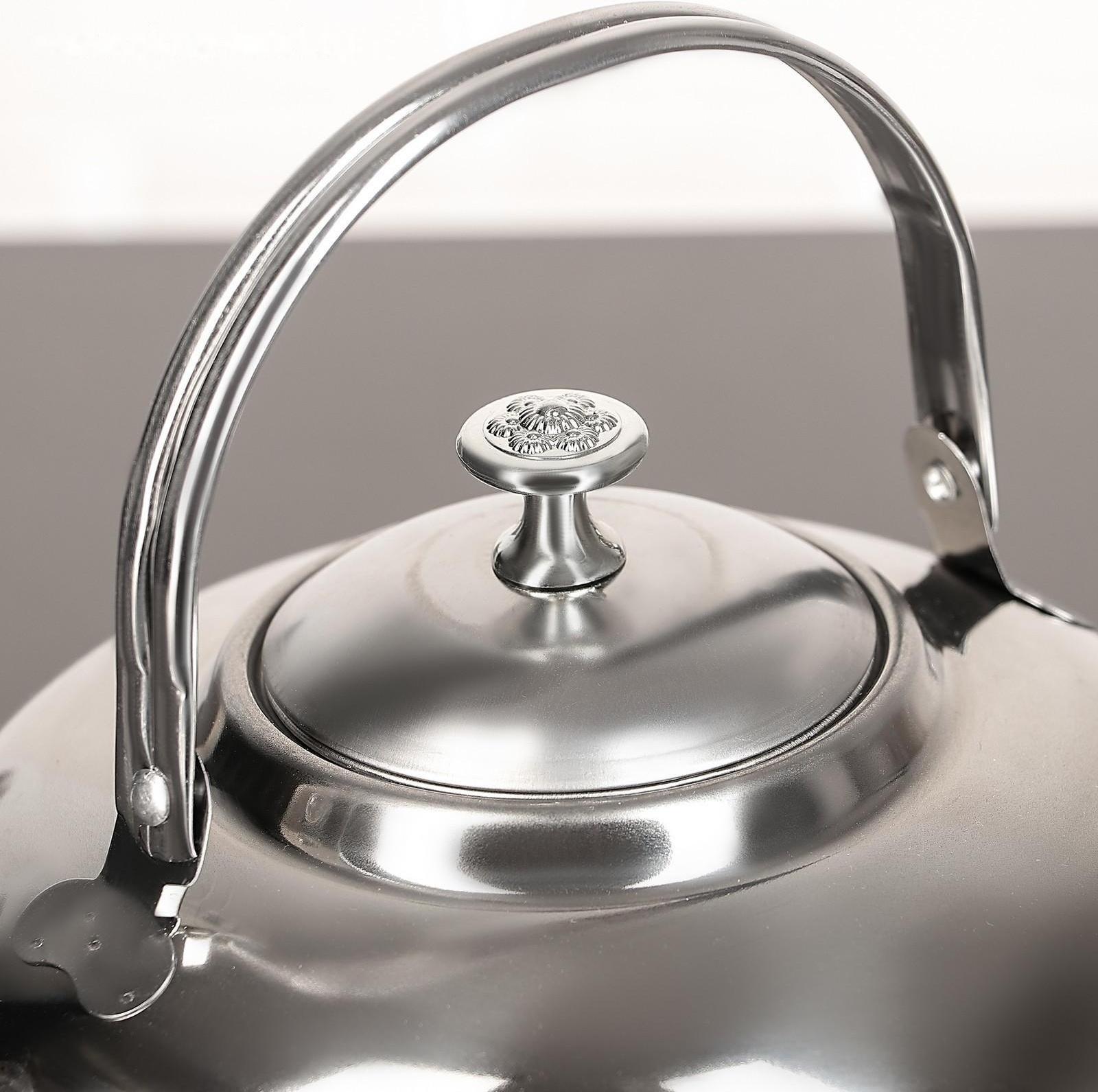 Чайник из нержавеющей стали «Гретель», 1,6 л, металлическое сито