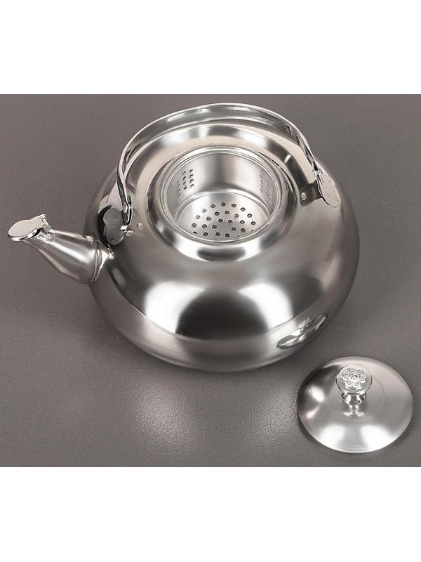 Чайник из нержавеющей стали «Гретель», 1,6 л, металлическое сито