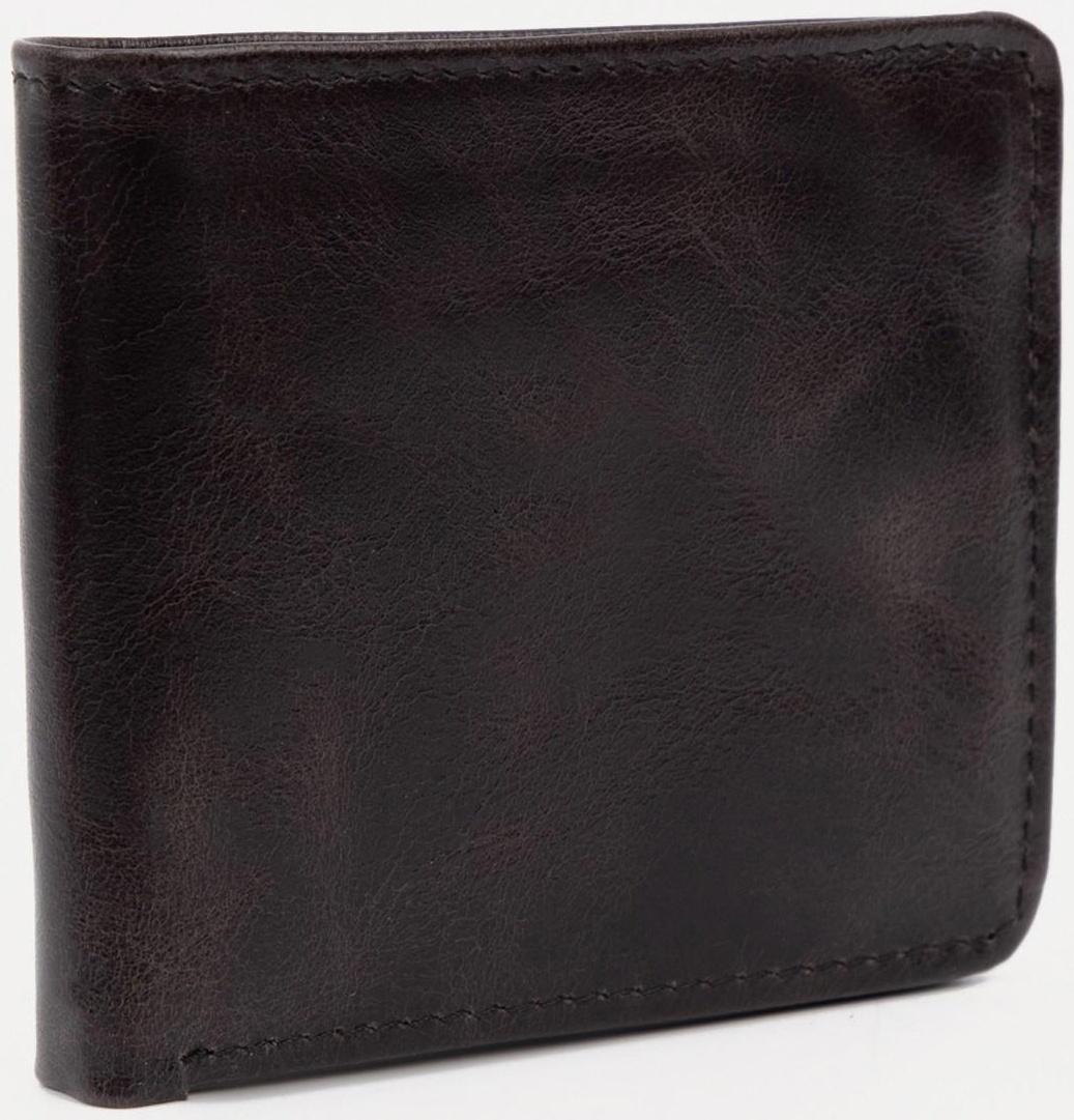 Портмоне без застёжки, отдел для купюр, для карт, цвет коричневый