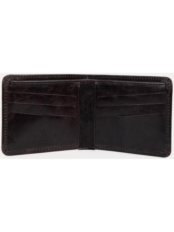 Портмоне без застёжки, отдел для купюр, для карт, цвет коричневый