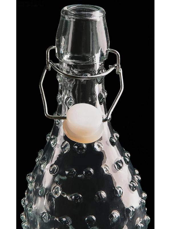 Бутыль стеклянная для масла с бугельным замком «Ризотто», 1 л, 30 см, 8×8×30 см