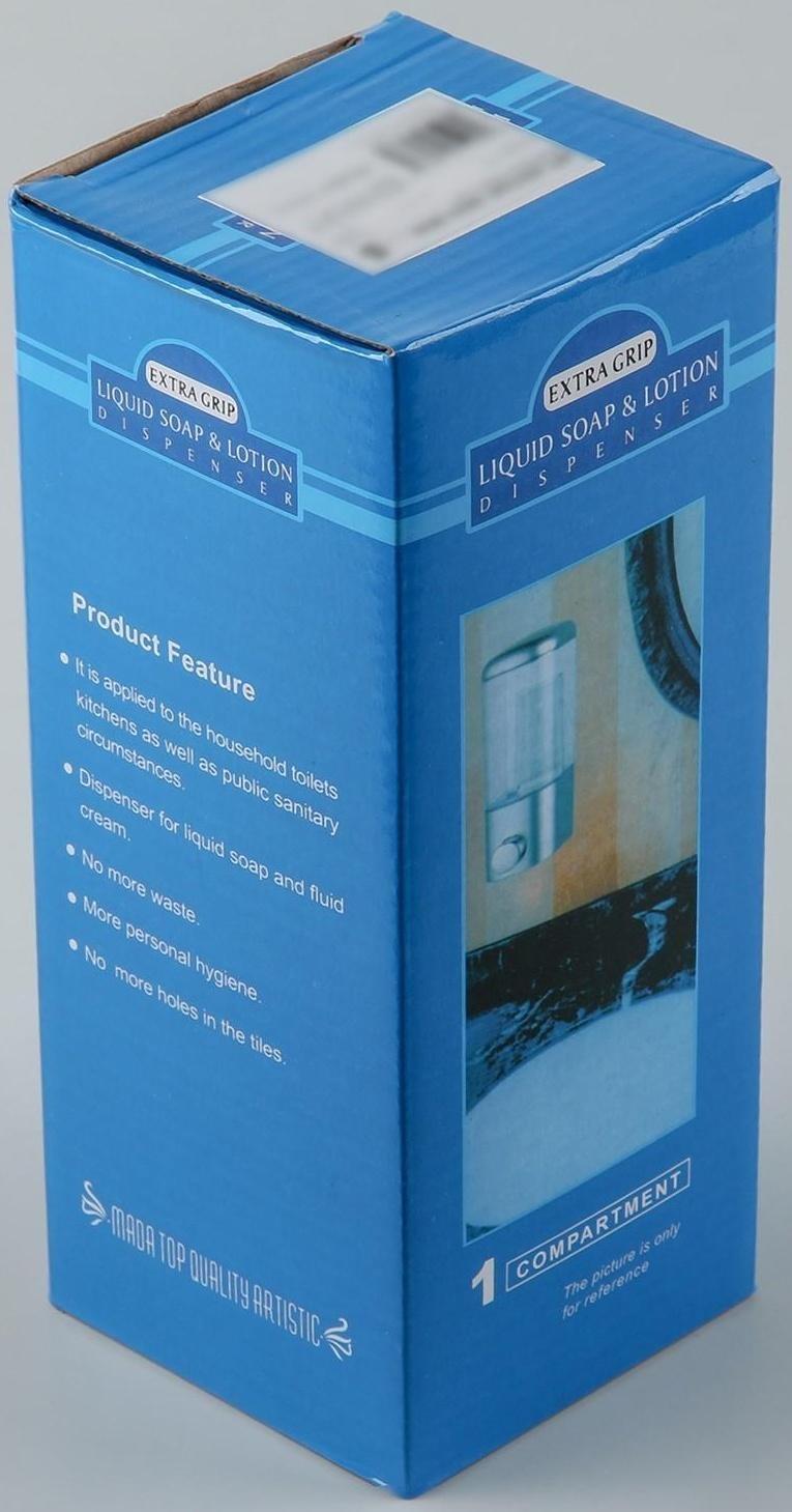 Диспенсер для антисептика/жидкого мыла механический, 400 мл, цвет хром