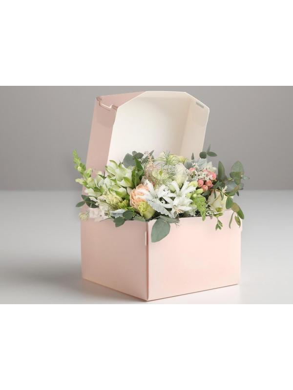 Коробка из картона «Счастье ждёт тебя», 12 х 8 х 12 см