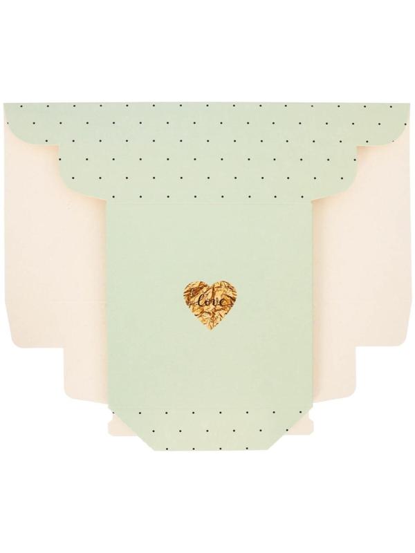 Коробка из картона «Нежный горошек», 17 × 9 × 17 см