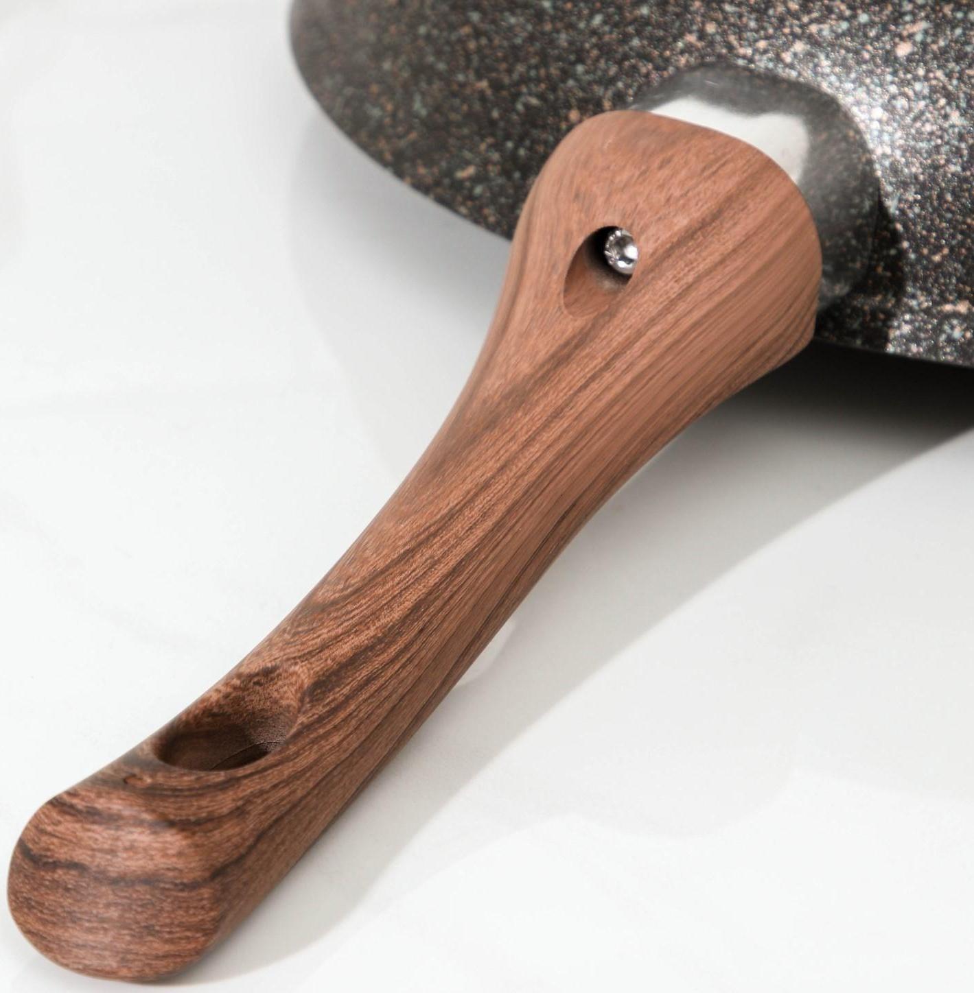 Сковорода Granit Ultra original, d=28 см, пластиковая ручка, антипригарное покрытие, цвет чёрный