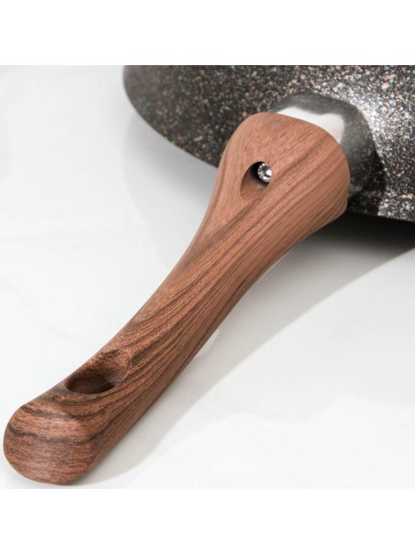 Сковорода Granit Ultra original, d=28 см, пластиковая ручка, антипригарное покрытие, цвет чёрный