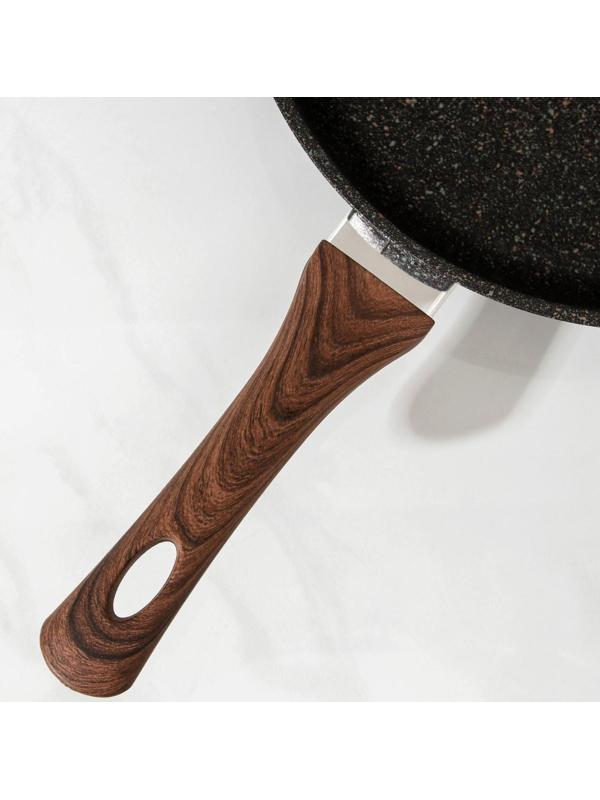 Сковорода Granit Ultra original, d=28 см, пластиковая ручка, антипригарное покрытие, цвет чёрный