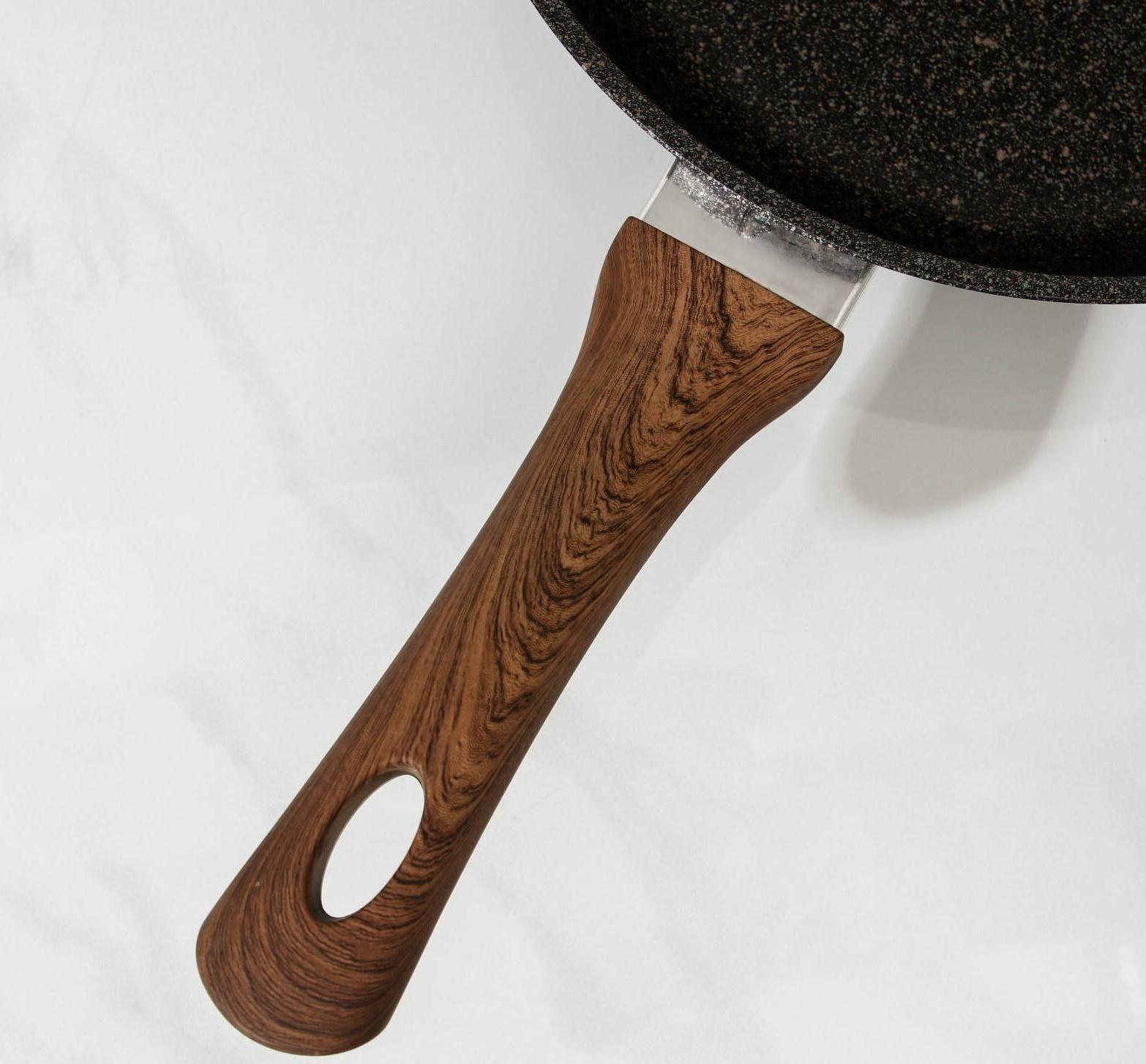 Сковорода Granit Ultra original, d=26 см, пластиковая ручка, антипригарное покрытие, цвет чёрный