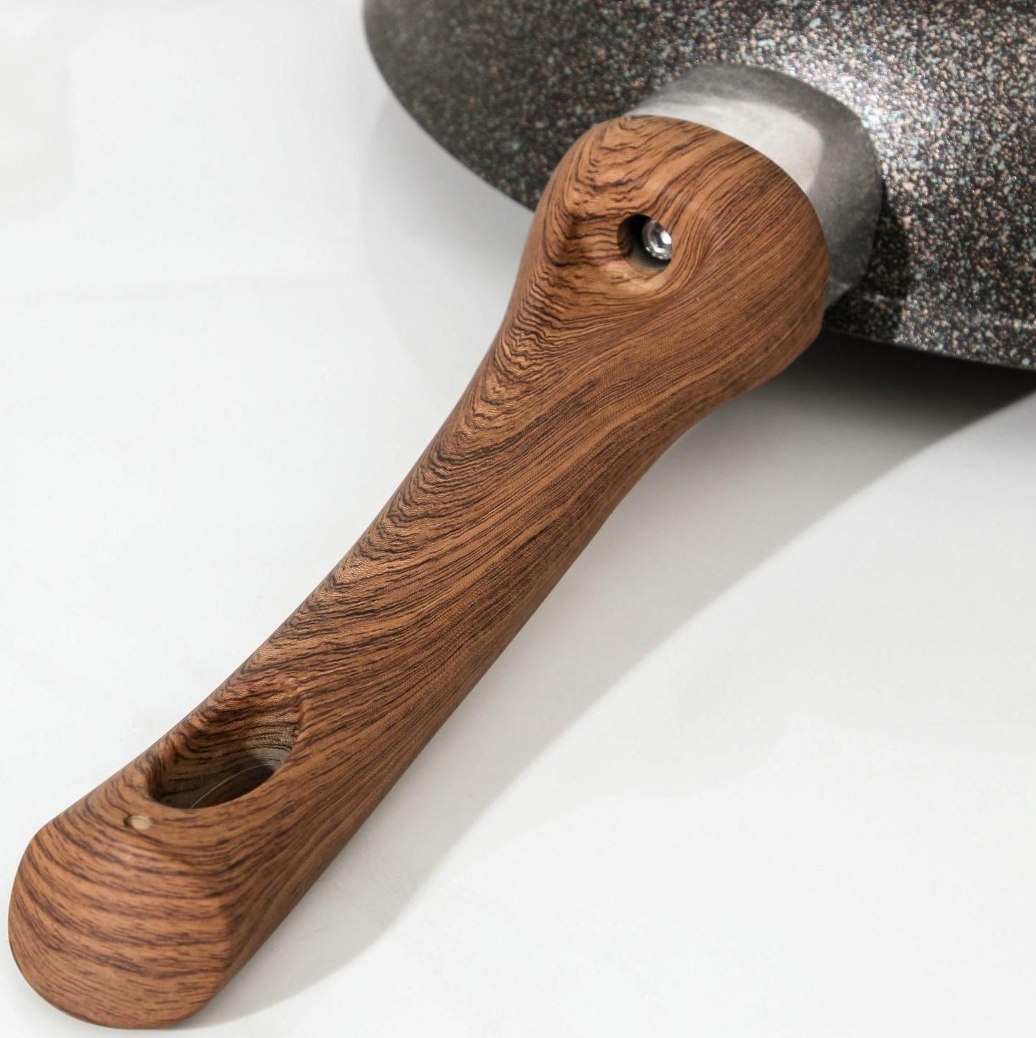 Сковорода Granit Ultra original, d=26 см, пластиковая ручка, антипригарное покрытие, цвет чёрный