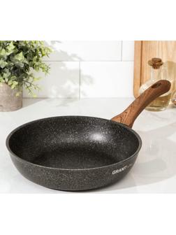 Сковорода Granit Ultra original, d=26 см, пластиковая ручка, антипригарное покрытие, цвет чёрный