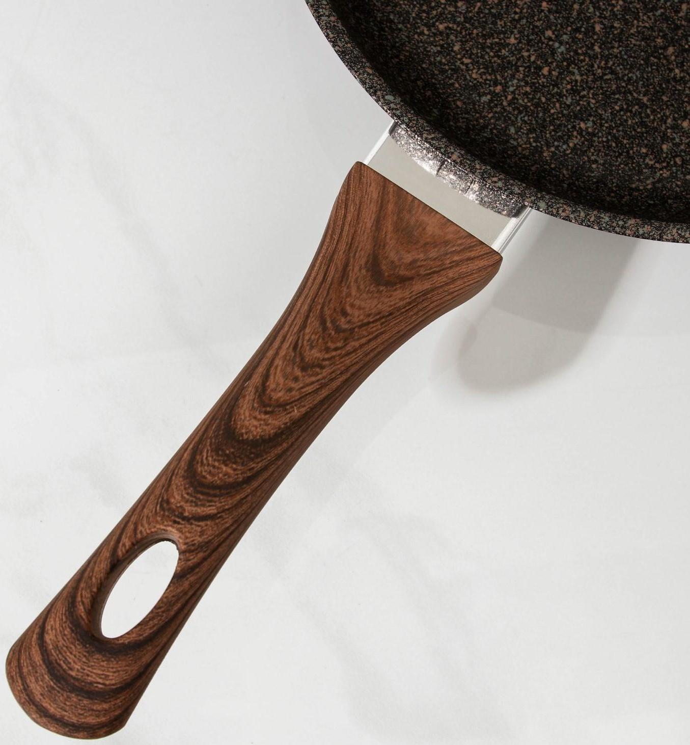 Сковорода Granit Ultra original, d=24 см, пластиковая ручка, антипригарное покрытие, цвет коричневый