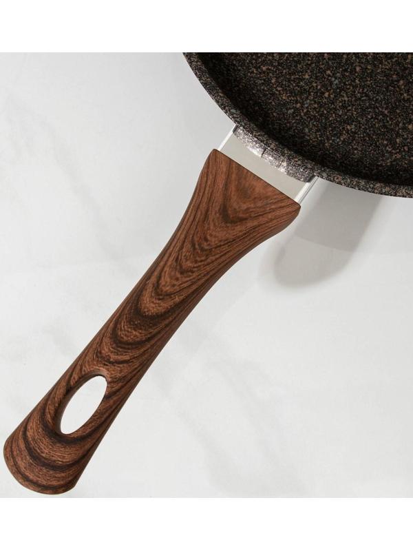 Сковорода Granit Ultra original, d=24 см, пластиковая ручка, антипригарное покрытие, цвет коричневый