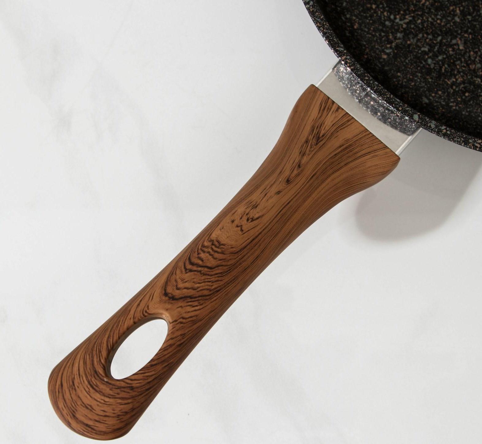 Сковорода Granit Ultra original, d=22 см, пластиковая ручка, антипригарное покрытие, цвет тёмно-коричневый