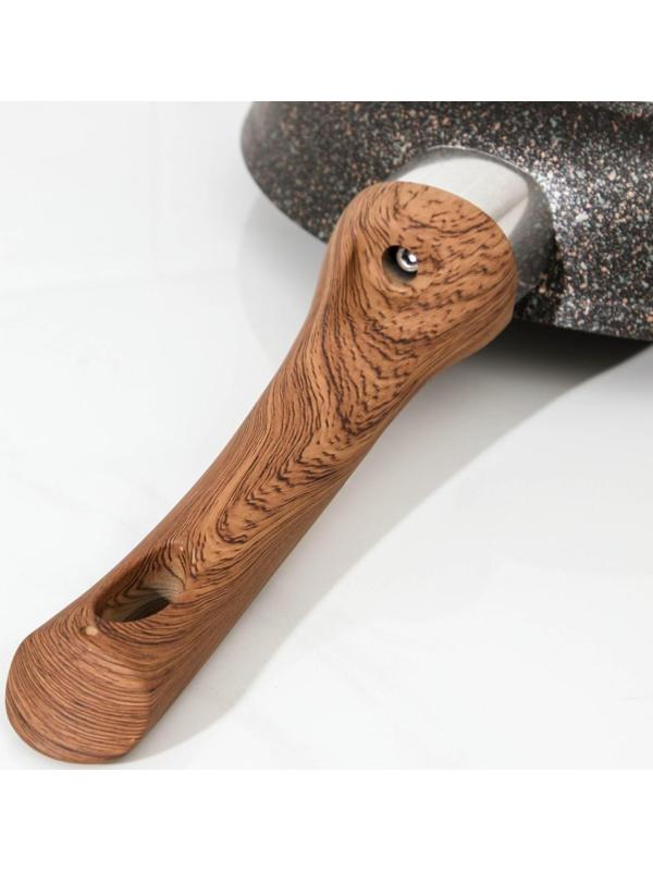 Сковорода Granit Ultra original, d=22 см, пластиковая ручка, антипригарное покрытие, цвет тёмно-коричневый