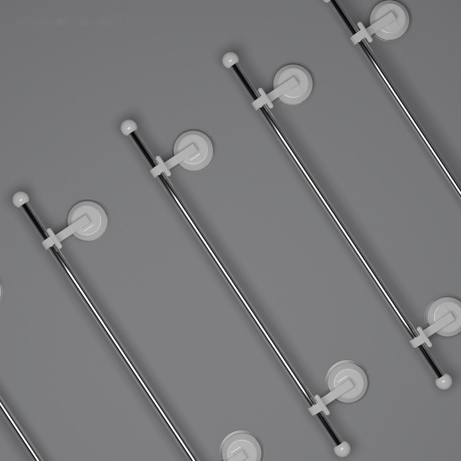 Держатель для полотенец на вакуумных присосках, 51 см