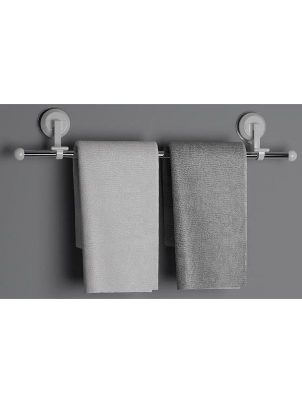 Держатель для полотенец на вакуумных присосках, 51 см