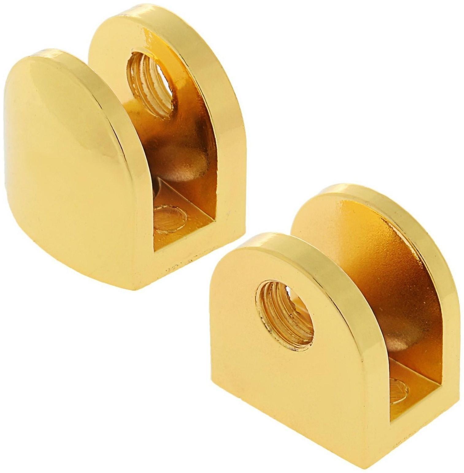 Полкодержатель P108GP, 21х21х18 мм, 4 шт в наборе, цвет золото