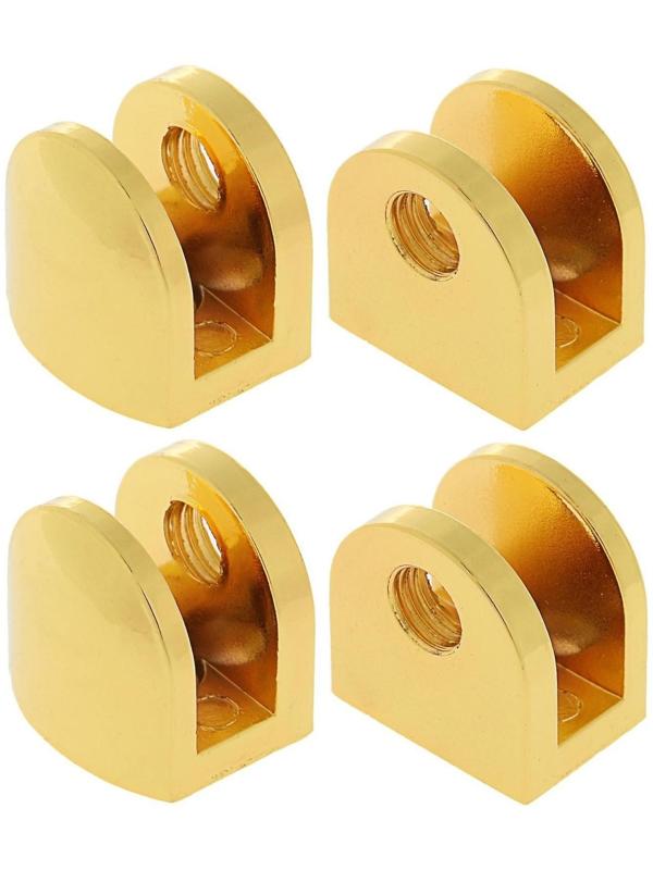 Полкодержатель P108GP, 21х21х18 мм, 4 шт в наборе, цвет золото