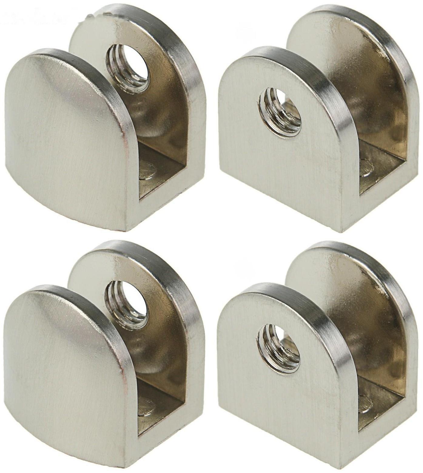 Полкодержатель P110SN, 22х23х20 мм, 4 шт в наборе, цвет никель