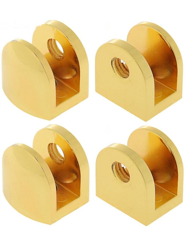 Полкодержатель P110GP, 22х23х20 мм, 4 шт в наборе, цвет золото